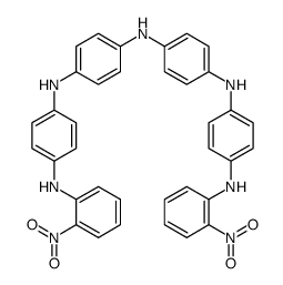 N'',N'''-bis(2'''-nitrophenyl)-N,N'-bis(4''-aminophenyl)-4,4'-diaminodiphenylamine结构式