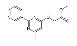 methyl 2-(6-methyl-2-pyridin-3-ylpyrimidin-4-yl)oxyacetate Structure