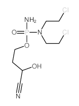 4-[amino-[bis(2-chloroethyl)amino]phosphoryl]oxy-2-hydroxy-butanenitrile Structure