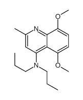 5,8-dimethoxy-2-methyl-N,N-dipropylquinolin-4-amine Structure
