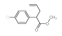 methyl 2-(4-chlorophenyl)pent-4-enoate结构式