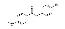 2-(4-bromophenyl)-1-(4-methoxyphenyl)ethanone Structure