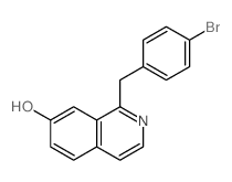 7-Isoquinolinol,1-[(4-bromophenyl)methyl]-结构式