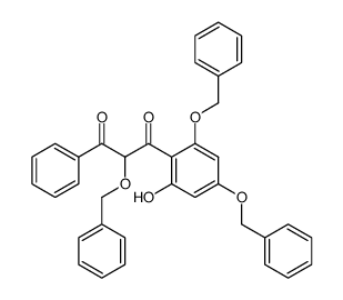2-Hydroxy-4,6-dibenzyloxy-dibenzoylbenzyloxymethan Structure