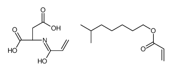 6-methylheptyl prop-2-enoate,(2S)-2-(prop-2-enoylamino)butanedioic acid Structure