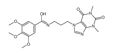 N-[3-(1,3-dimethyl-2,6-dioxopurin-7-yl)propyl]-3,4,5-trimethoxybenzamide Structure