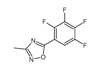 3-methyl-5-(2,3,4,5-tetrafluorophenyl)-1,2,4-oxadiazole结构式