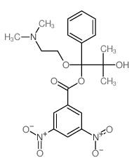 1,2-Propanediol,1-[2-(dimethylamino)ethoxy]-2-methyl-1-phenyl-,1-(3,5-dinitrobenzoate) Structure