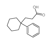 3-(1-phenylcyclohexyl)propanoic acid Structure