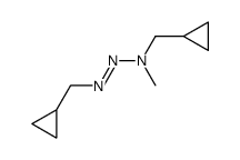 1,3-bis(cyclopropylcarbinyl)-3-methyltriazene结构式