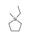 1-ethyl-1-methyl-silolane结构式