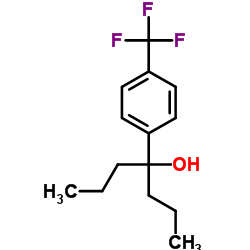 alpha,alpha-二丙基-4-(三氟甲基)苯甲醇结构式