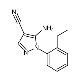 1H-Pyrazole-4-carbonitrile,5-amino-1-(2-ethylphenyl)-(9CI) picture