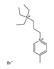 N-(3-三乙基铵丙基)-4-甲基吡啶二溴盐结构式