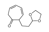2-[2-(1,3-dioxolan-2-yl)ethyl]cyclohepta-3,5-dien-1-one结构式