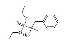 O,O-diethyl-1-amino-1-methyl-2-phenyl-ethylphosphonate结构式