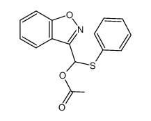 (1,2-benzisoxazol-3-yl)(phenylthio)methyl acetate结构式