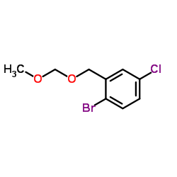 1-Bromo-4-chloro-2-[(methoxymethoxy)methyl]benzene Structure