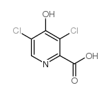 3,5-二氯-4-羟基吡啶-2-羧酸结构式
