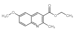 6-甲氧基-2-甲基喹啉-3-羧酸乙酯结构式