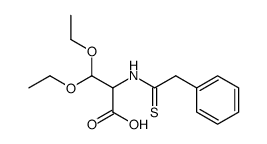 3,3-diethoxy-2-(2-phenyl-thioacetylamino)-propionic acid结构式