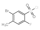 5-Bromo-2-fluoro-4-methylbenzenesulfonyl chloride Structure