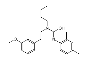 1-butyl-3-(2,4-dimethylphenyl)-1-[2-(3-methoxyphenyl)ethyl]urea结构式