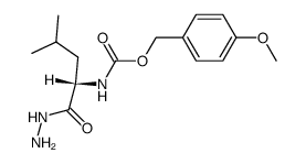 N-p-methoxybenzyloxycarbonyl-L-leucine hydrazide Structure