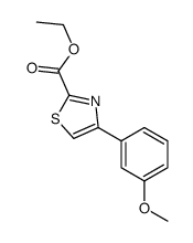 4-(3-甲氧基苯基)噻唑-2-甲酸乙酯结构式