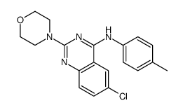 6-chloro-N-(4-methylphenyl)-2-morpholin-4-ylquinazolin-4-amine结构式
