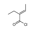 2-Butenoyl chloride, 2-ethyl-, (2E)结构式