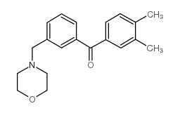 3,4-DIMETHYL-3'-MORPHOLINOMETHYL BENZOPHENONE结构式