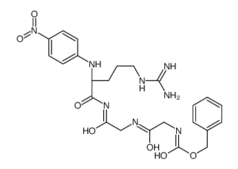 Benzyloxycarbonyl glycyl-glycyl-arginine-4-nitroanilide结构式