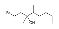 1-bromo-3,4-dimethyloctan-3-ol Structure