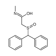 2-benzhydrylsulfinyl-N-methylacetamide结构式