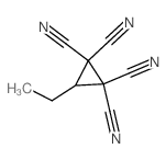 3-ethylcyclopropane-1,1,2,2-tetracarbonitrile结构式