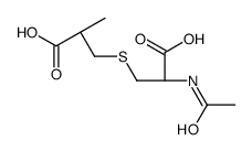 N-乙酰基-S-(2-羧丙基)-L-半胱氨酸二环己基铵盐(非对映异构体混合物)结构式