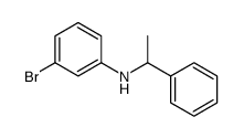 Benzenemethanamine, N-(3-bromophenyl)-α-methyl-, (-)结构式