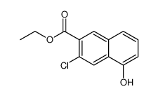 ethyl 3-chloro-5-hydroxynaphthalene-2-carboxylate结构式