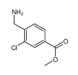 4-(氨基甲基)-3-氯苯甲酸甲酯结构式