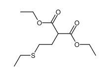 (2-ethylsulfanyl-ethyl)-malonic acid diethyl ester结构式
