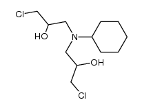 bis-(3-chloro-2-hydroxy-propyl)-cyclohexyl-amine结构式