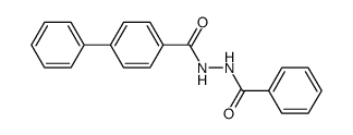 N-benzoyl-N'-(biphenyl-4-carbonyl)-hydrazine结构式