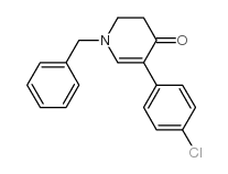 1-苄基-5-(4-氯苯基)-2,3-二氢-4-吡啶酮结构式
