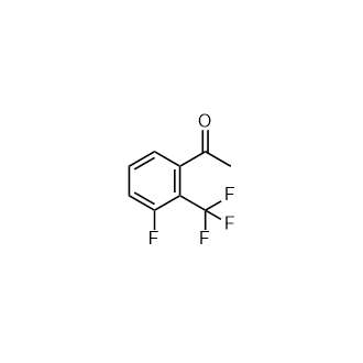 1-(3-氟-2-(三氟甲基)苯基)乙-1-酮结构式