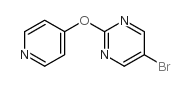 5-溴-2-(吡啶-4-基氧基)-嘧啶结构式