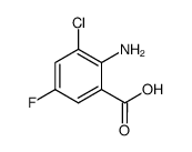 2-amino-3-chloro-5-fluorobenzoic acid structure