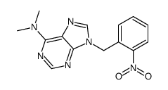 N,N-dimethyl-9-[(2-nitrophenyl)methyl]purin-6-amine结构式