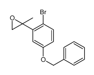 2-(2-bromo-5-phenylmethoxyphenyl)-2-methyloxirane structure