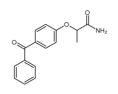 2-(4-benzoylphenoxy)propanamide结构式
